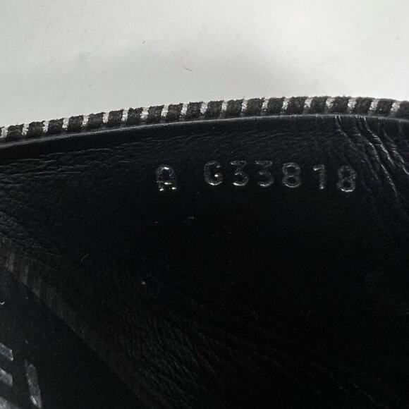 Chanel Striped Suede Peep Toe Mule Sandals with Logo Heel - Size 40.5 - Picture 7 of 10